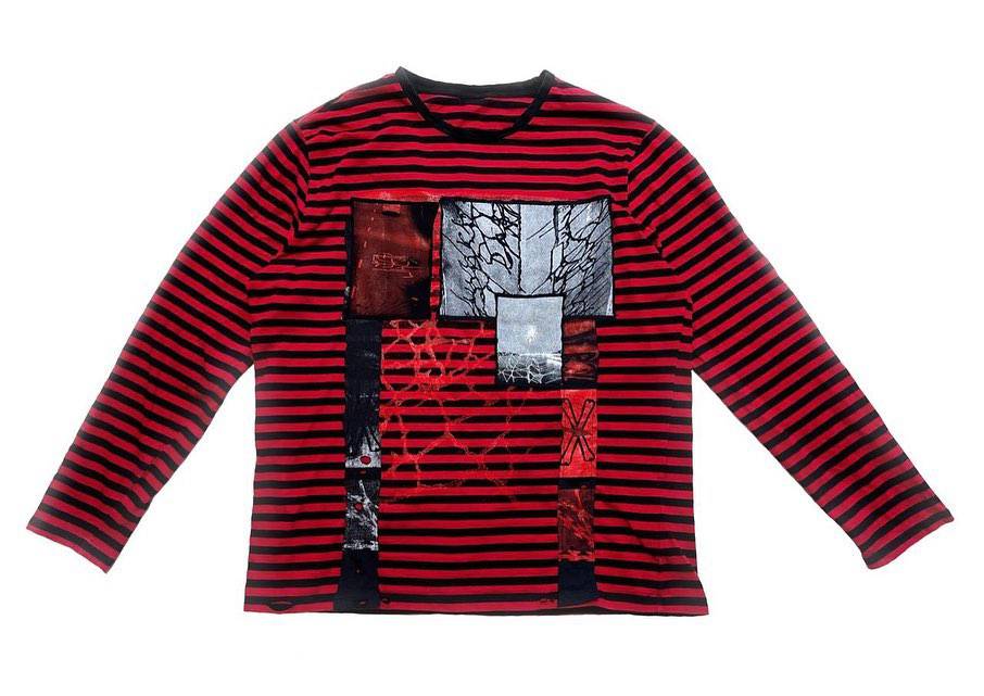 STRIPED LONGSLEEVE WITH PATCH COMPOSITION - FRSR