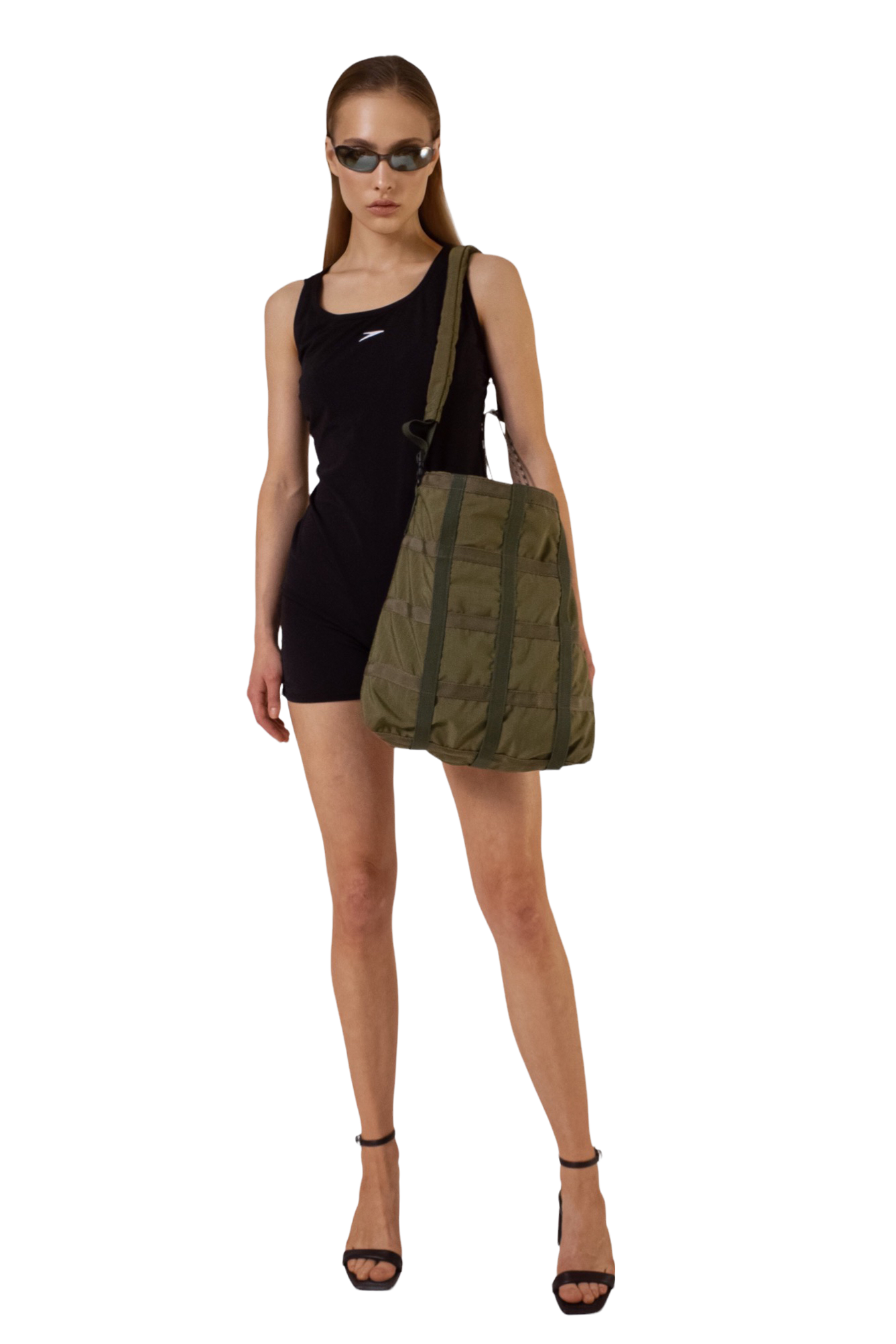 D.F.F. SHOULDER GREEN BAG