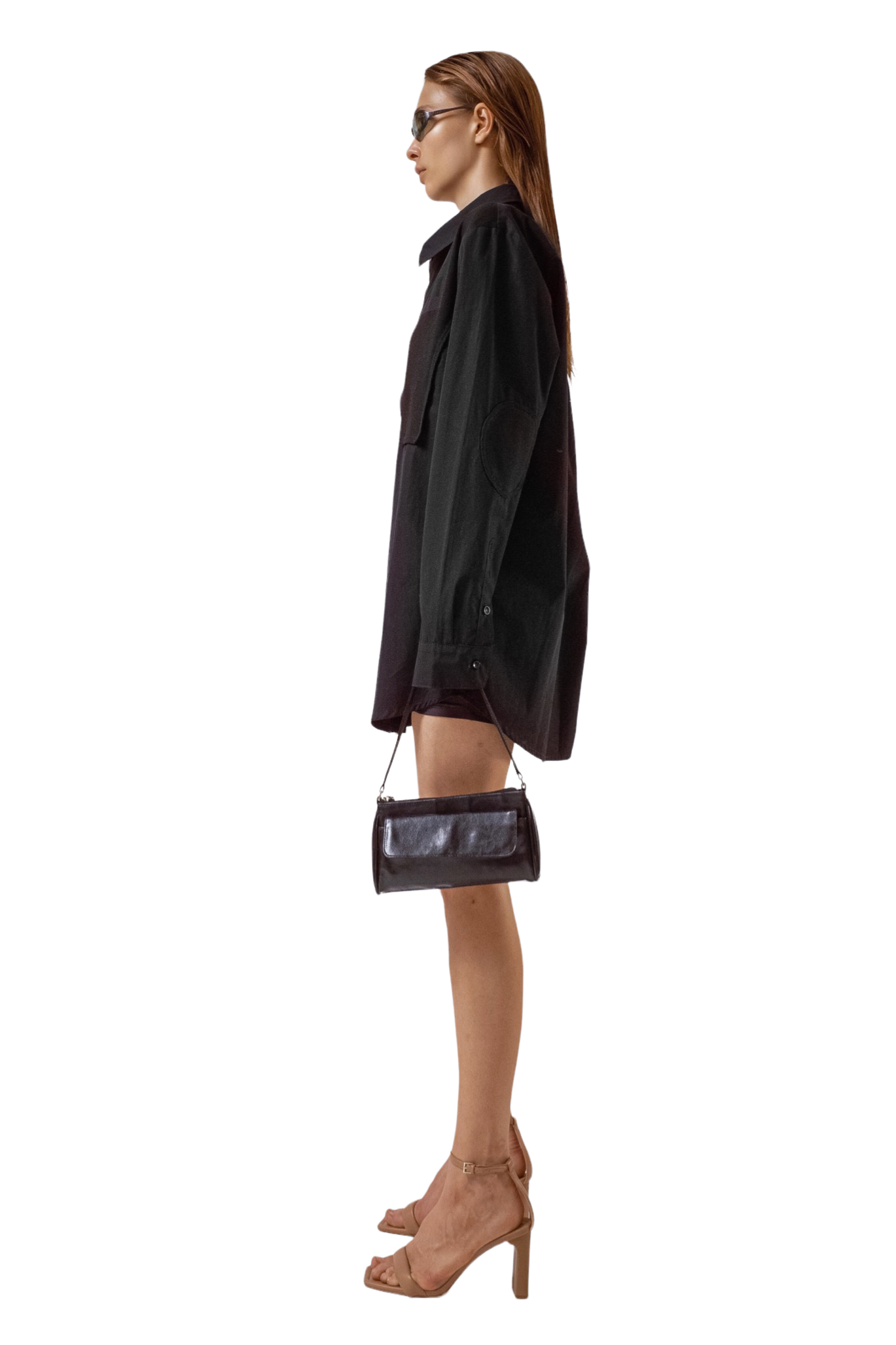 BLACK REWORKED SHIRT