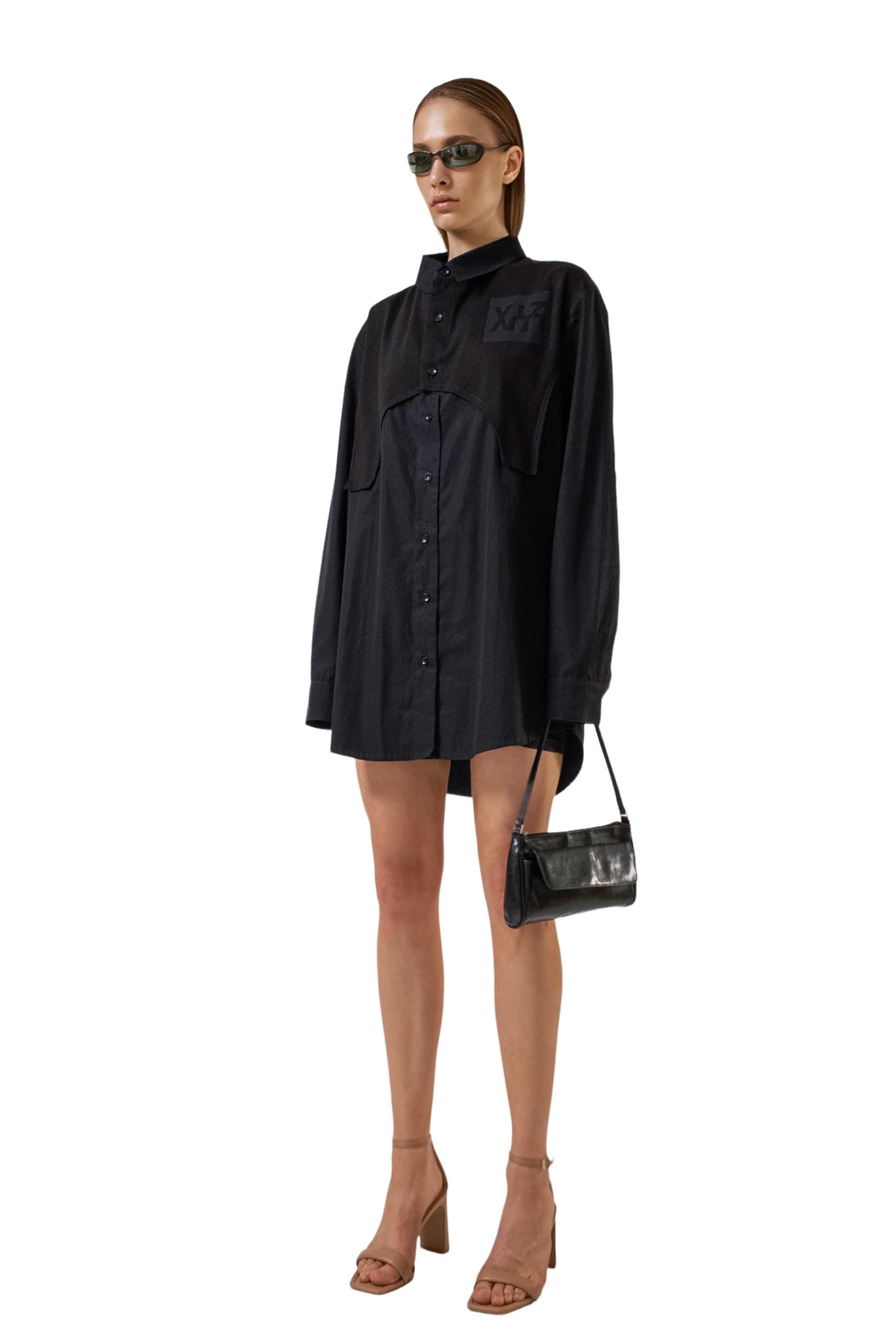 BLACK REWORKED SHIRT