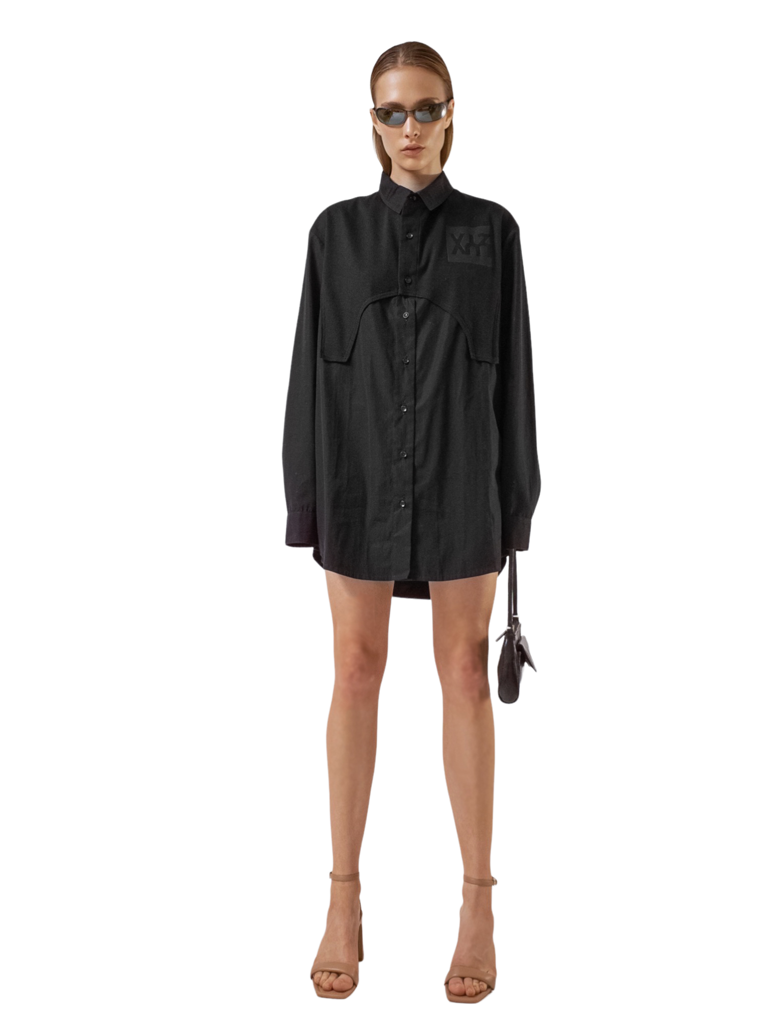 BLACK REWORKED SHIRT