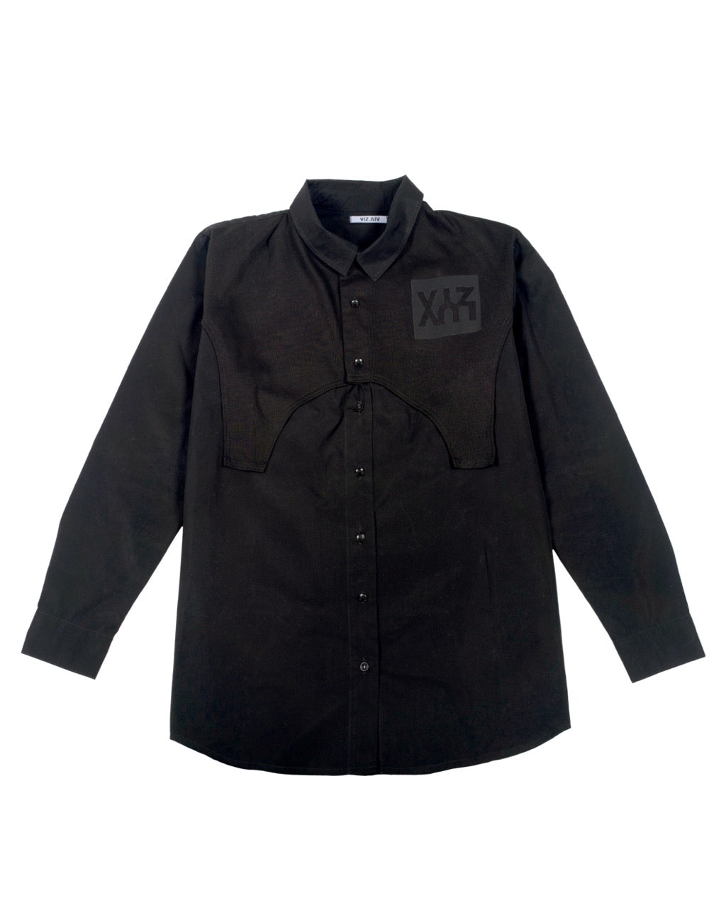 BLACK REWORKED SHIRT - FRSR